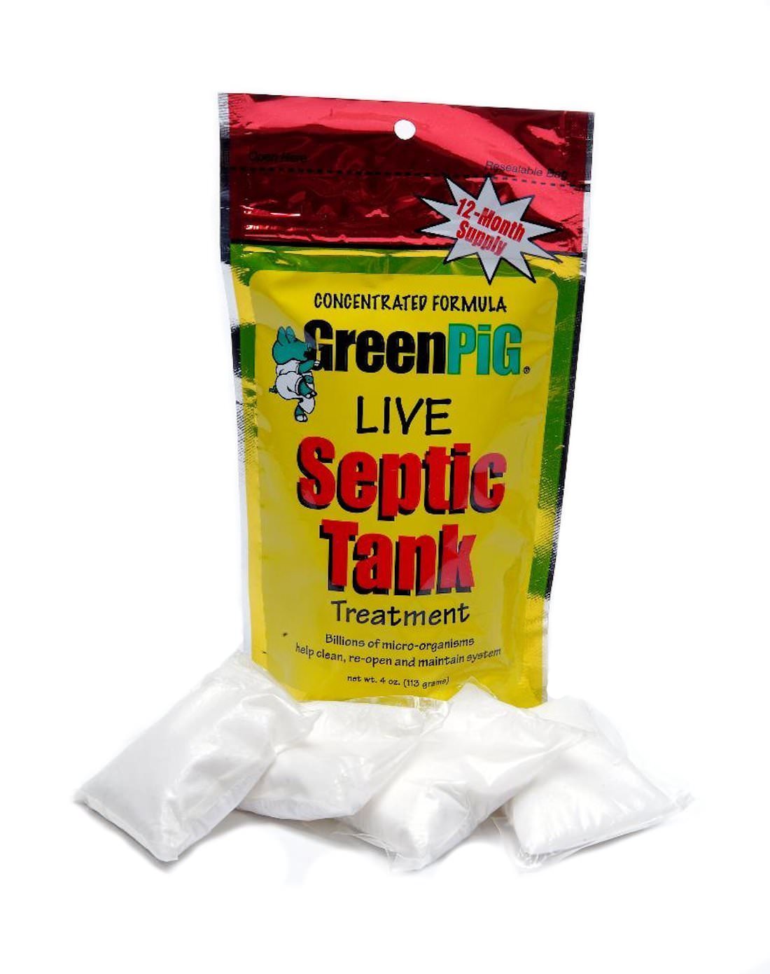 GreenPig Solutions 52 Concentrated Formula Live Septic Tank Treatment